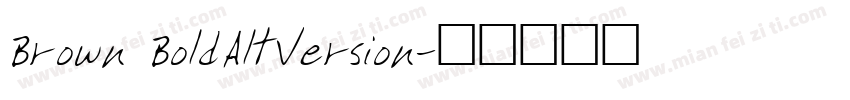 Brown BoldAltVersion字体转换